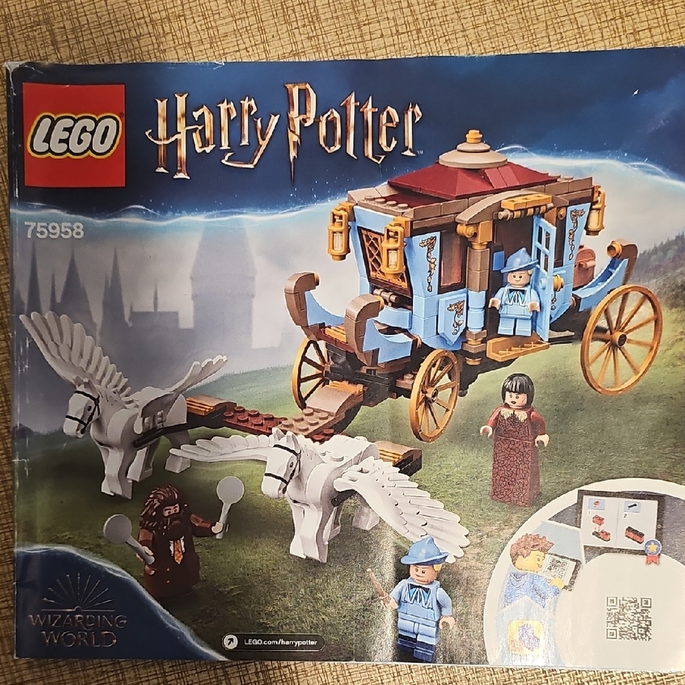 LEGO Harry Potter Magical Carriage Instruction manual only. Yeah